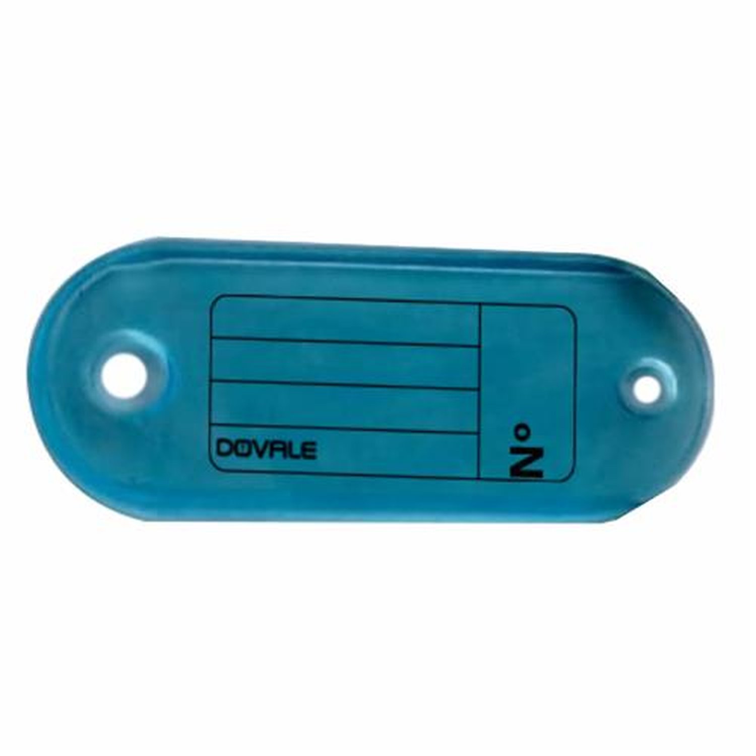 Porta Etiqueta Modelo 1 P/ Chaves Azul Refil C/100