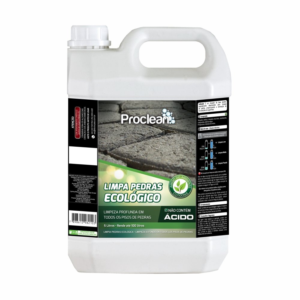 Limpa Pedras Ecológico 5 Litros Proclean