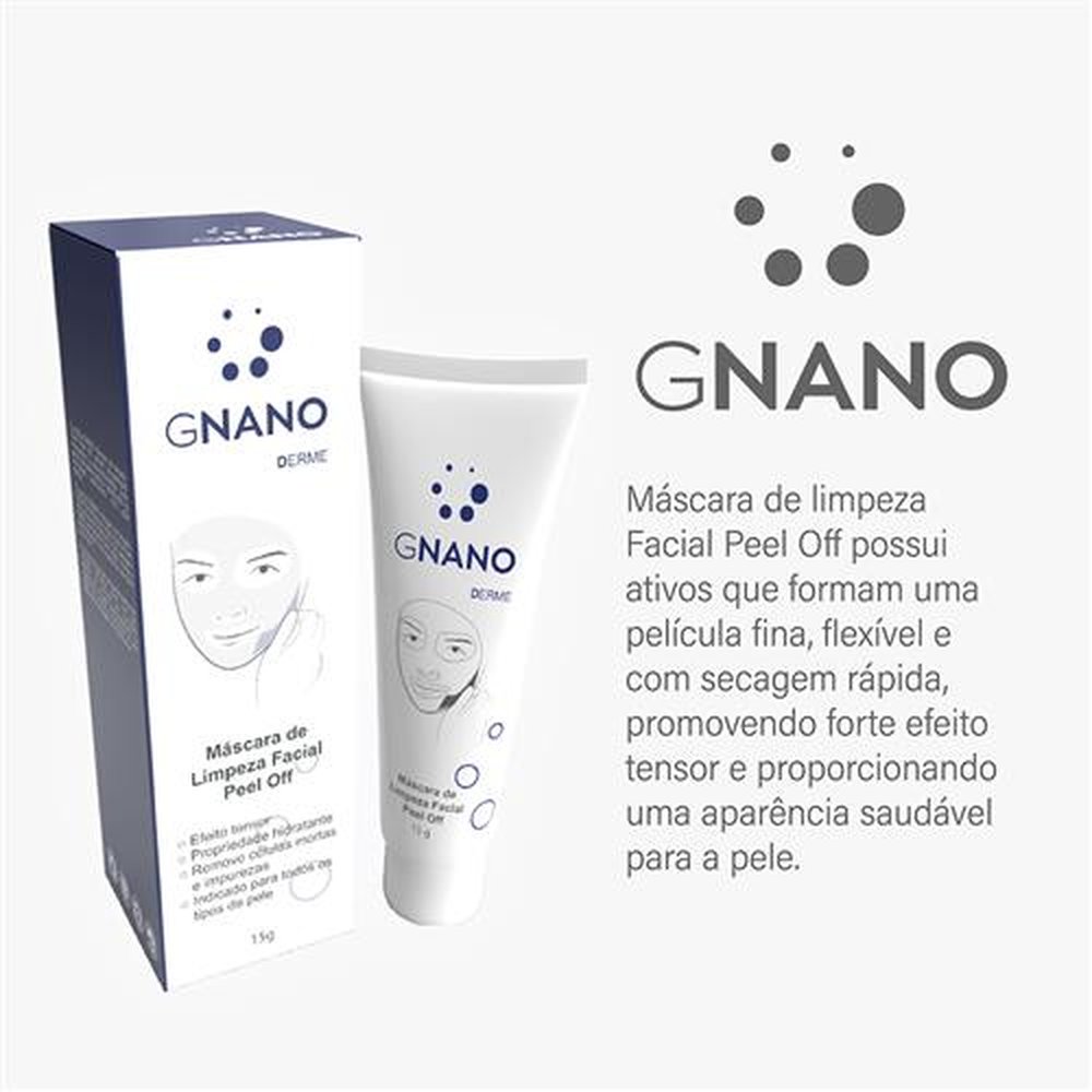 Mascara de Limpeza Facial Peel Off 15G - Gnano