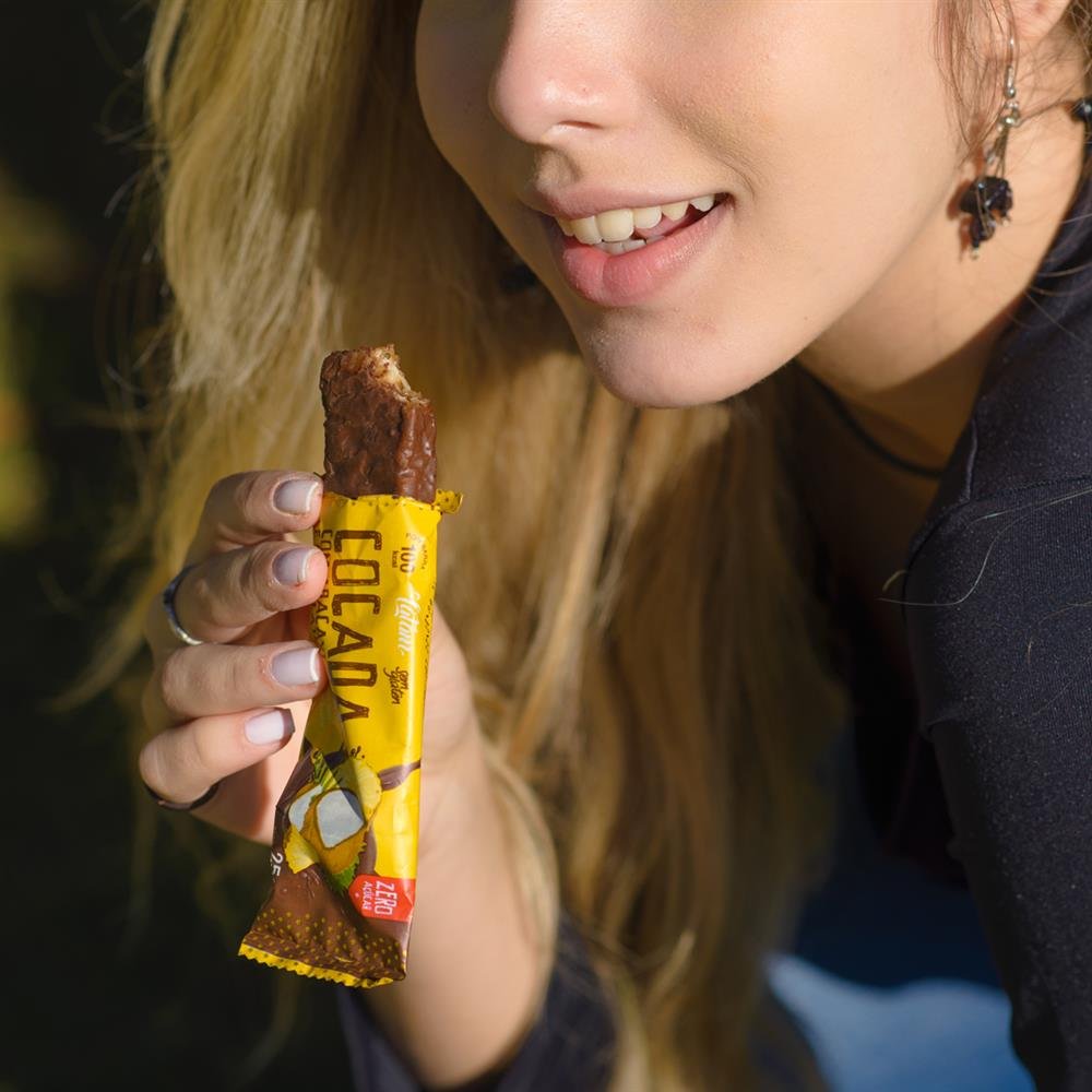Cocada com Abacaxi e Chocolate Zero Açúcar - Latam Fit - Cartucho 03un. de 25g