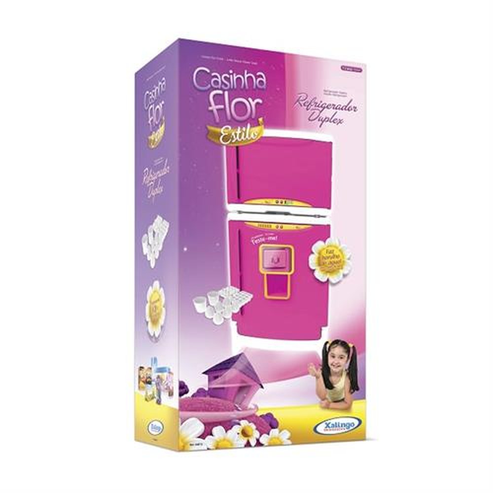Refrigerador Duplex Casinha Flor c/ Som