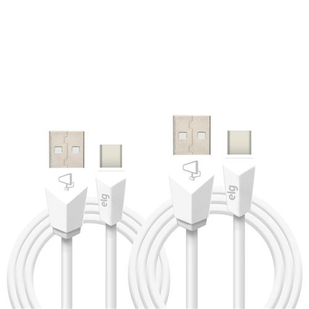 2 Cabos Usb Tipo-C 2.0 - 1 Metro e 2 Metros - CMBC12WH