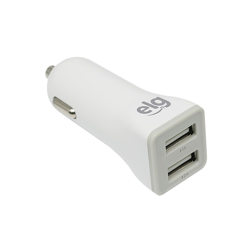 Fonte Carregador Usb Veicular 2 Portas Elg