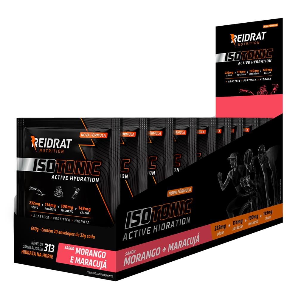 Isotonico (Display 20 unidades X 33g) - Morango com Maracujá