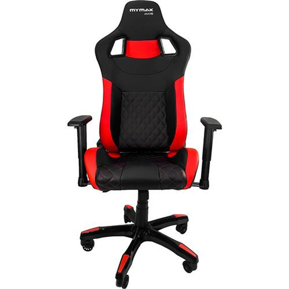 Cadeira Gamer MX15 Giratoria Preto/Vermelho - MYMAX