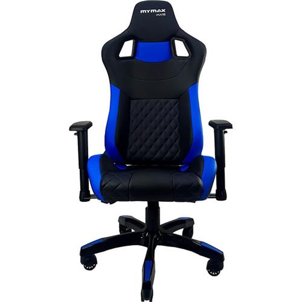 Cadeira Gamer MX15 Giratoria Preto/Azul - MYMAX