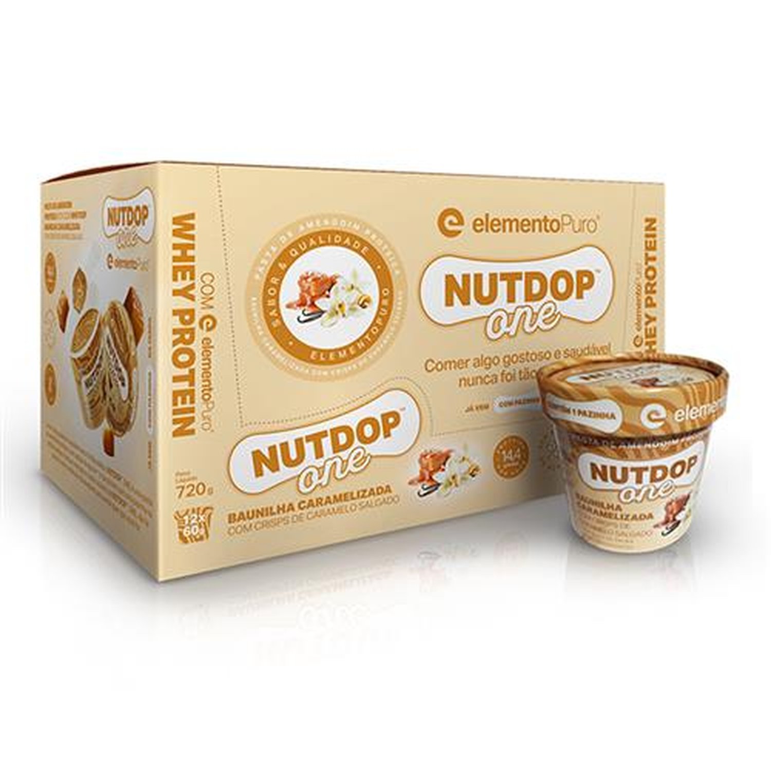 DISPLAY NUTDOP - Baunilha Caramelizada - One - 6x12 de 60g