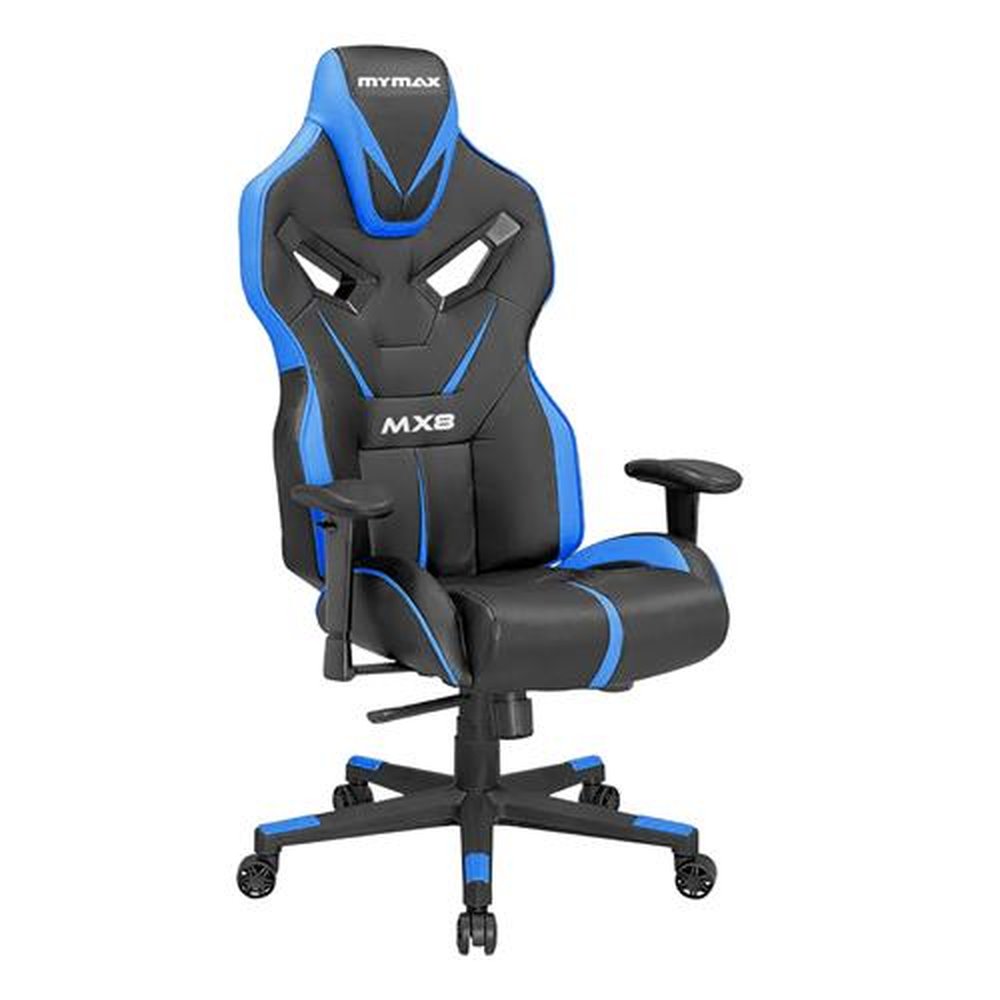 Cadeira Gamer MX8 Giratoria Preto/Azul - MYMAX