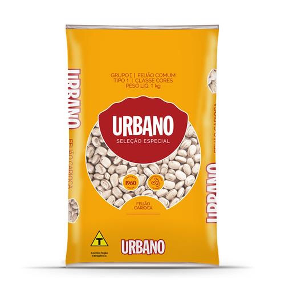 Feijão Carioca Urbano Embalagem 10X1Kg