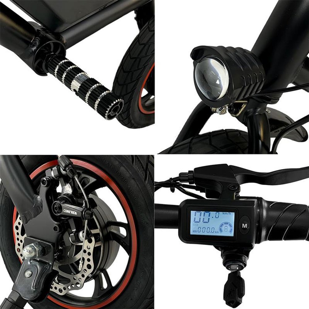 Bicicleta Eletrica Ebike Life 1.0 Bat 6.6Ah ate 20km Preto - MYMAX