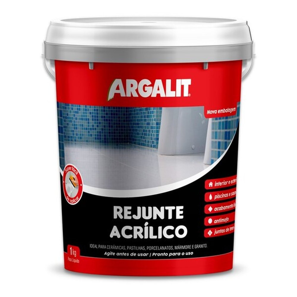 Rejunte Acrilico Platina Pt 1Kg