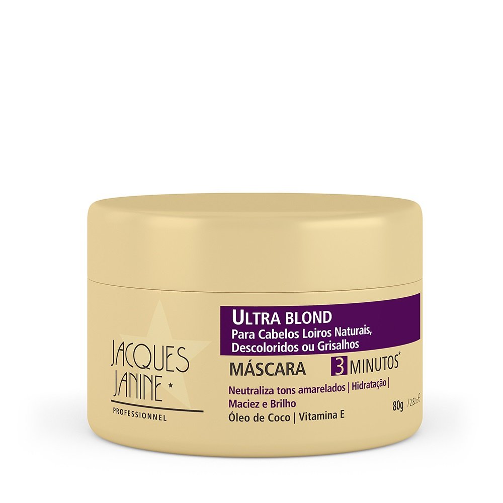 Máscara Matizadora Ultra Blond Jacques Janine Professionnel 80g