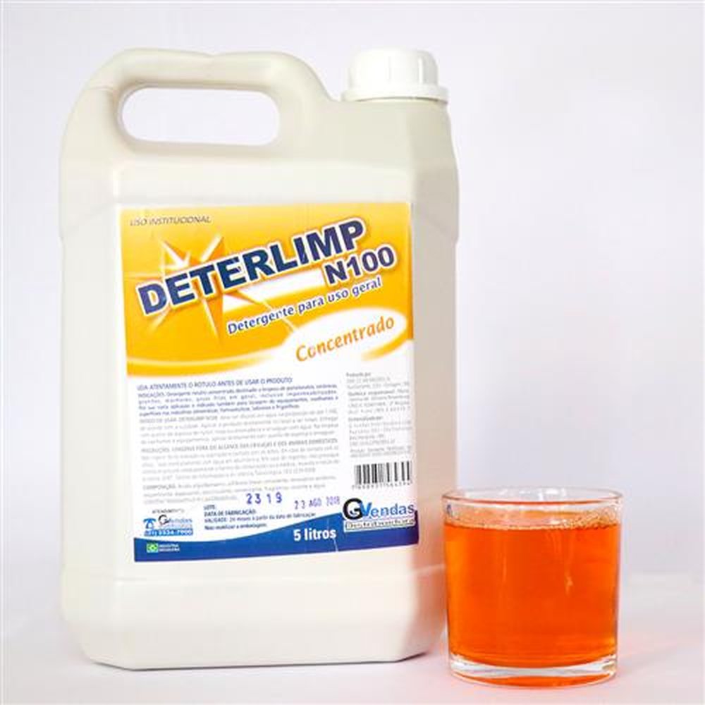 DETERGENTE NEUTRO CONCENTRADO 5L DETERLIMP N100 MULTILIMP.