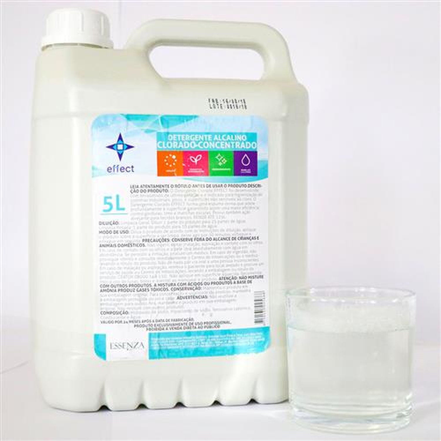 DETERGENTE ALCALINO CLORADO CONCENTRADO 5L EFFECT ESSENZA