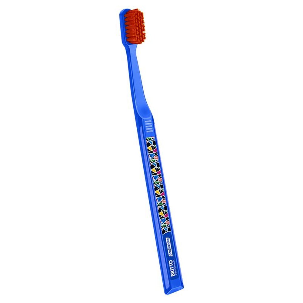 Escova Dental com cerdas Ultramacias, com cores e a arte do famoso pintor Romero Britto (Emb. contem 12un.) | Dentalclean