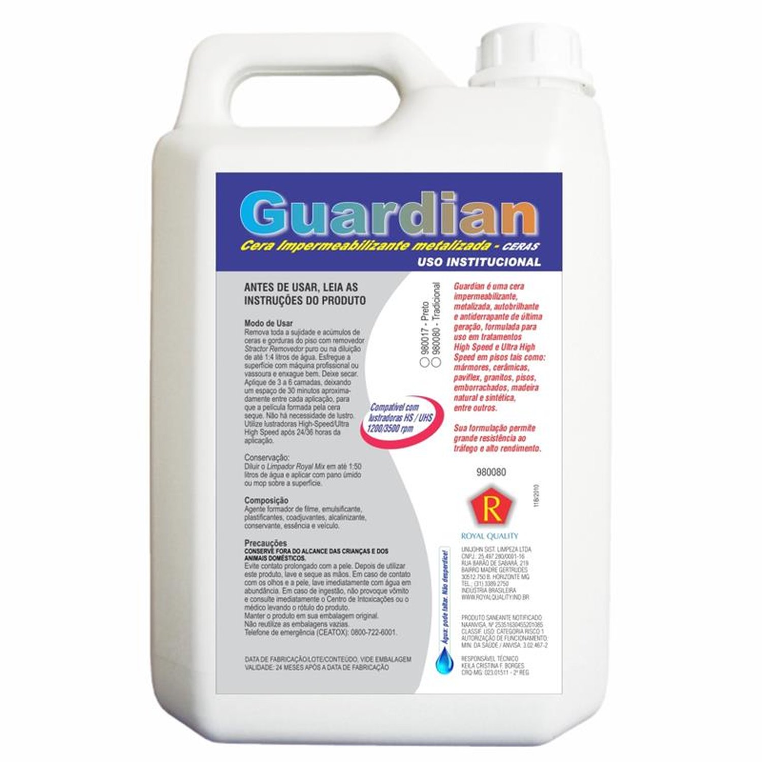ACABAMENTO IMPERMEABILIZANTE METALIZADO GUARDIAN ROYAL 5L