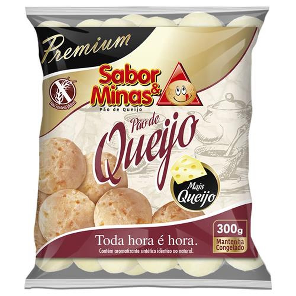 Pão de queijo Sabor & Minas Premium 300 g (Emb. contém 40 pacotes de 300 g)