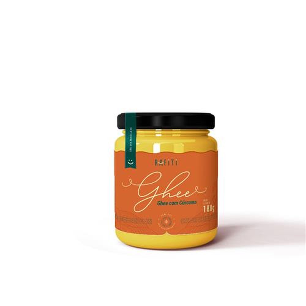 Manteiga Ghee com Cúrcuma 180gr Rafiti (Emb. contém 24 potes de 180gr)