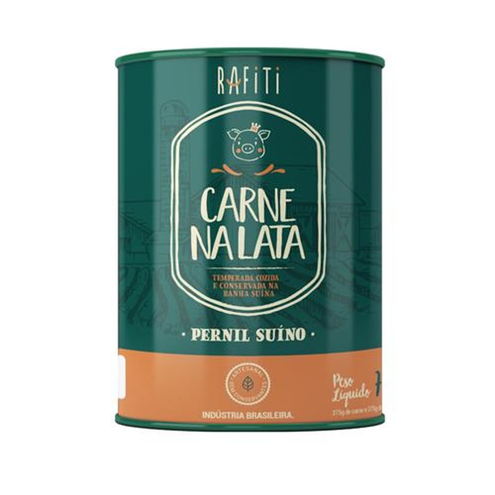 Carne suína em lata 750gr Rafii (Emb. contém 12 latas de 750gr)