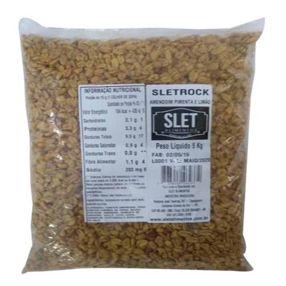 Amendoim Torrado Pimenta e Limão 5 Kg