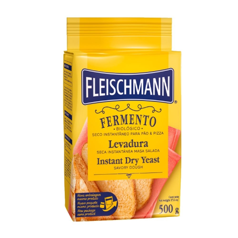 Fermento Biológico Fleischmann Seco Instantâneo 500g