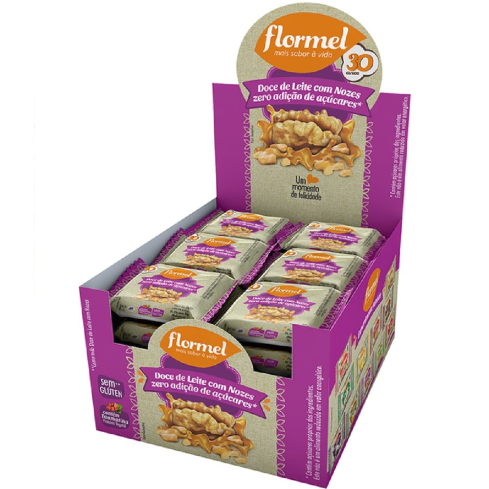 Doce de Leite com Nozes Zero 20g (Emb. contém 216 und de 20g)