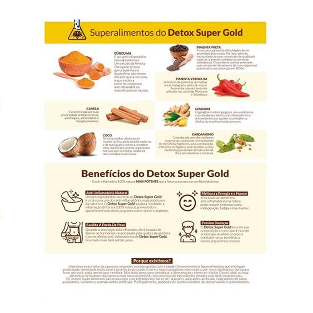 Detox Super Gold, Green e Red com 09 caixas de 03 de cada 20 unid.
