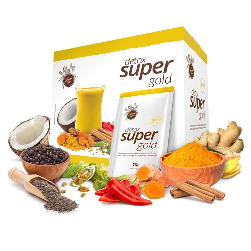 Detox Super Gold, Green e Red com 09 caixas de 03 de cada 20 unid.
