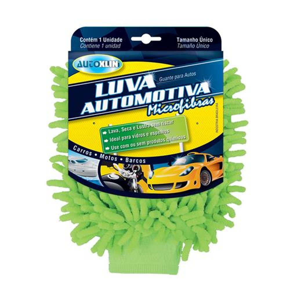 Luva Microfibra Tam Unico com 1 unidade - Marca Autoklin