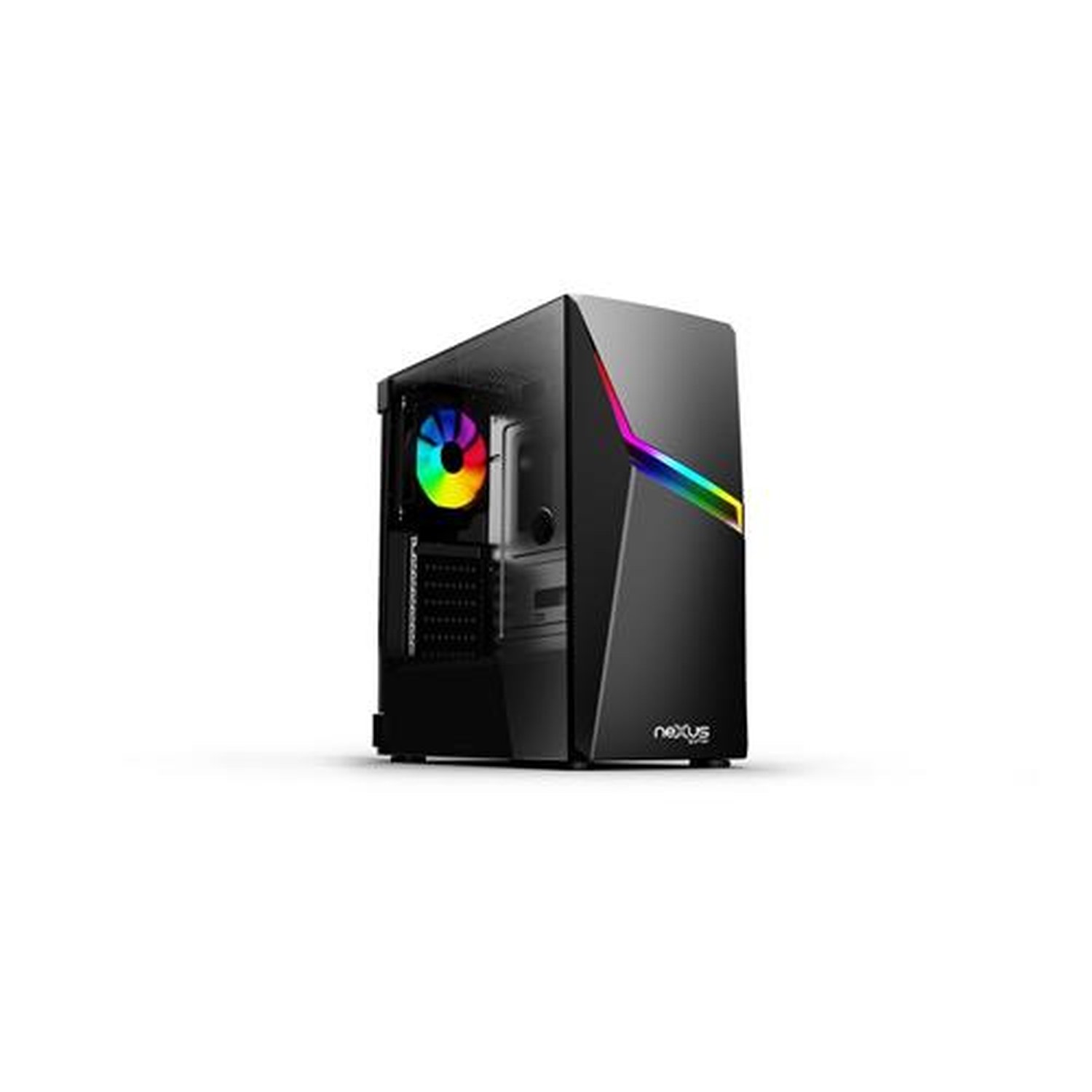 Gabinete Gamer Radon Lateral Vidro Preto - Nexus Gamer