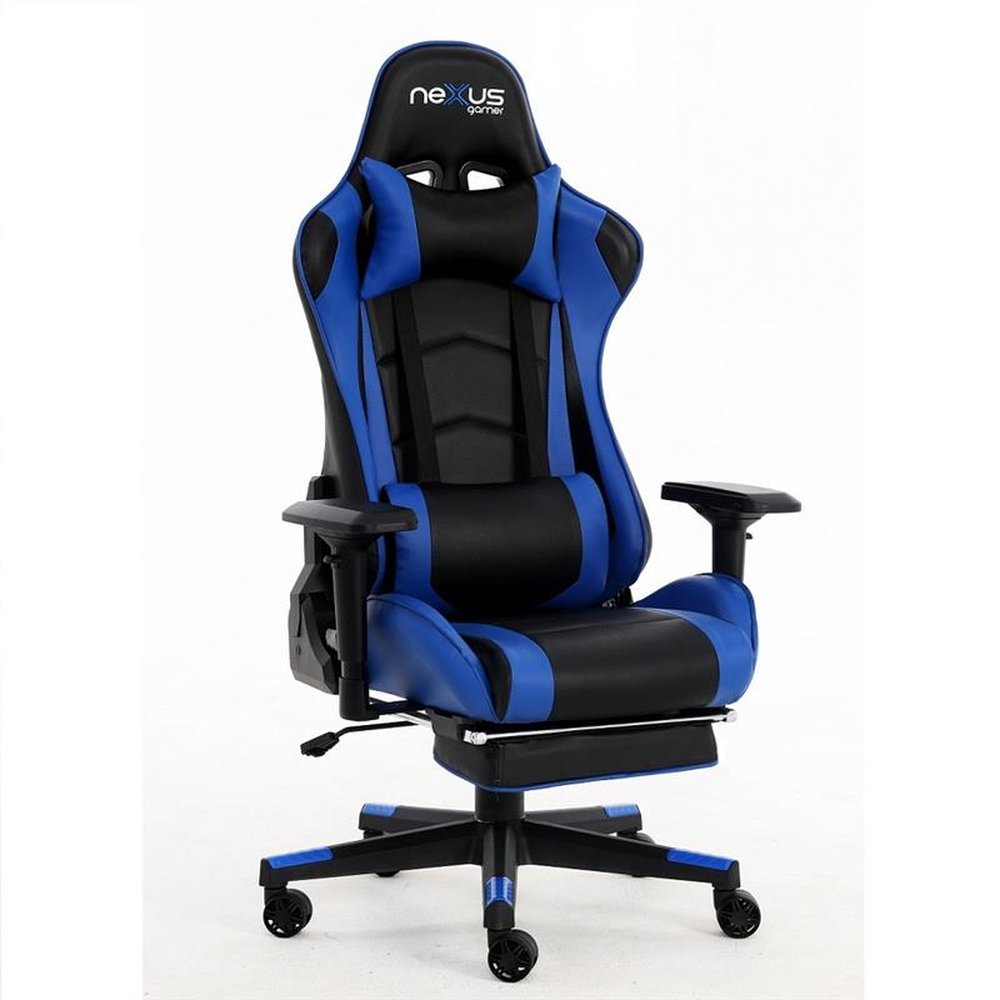 Cadeira Gamer Mod. Scorpion-418 Azul e Preto - Nexus Gamer
