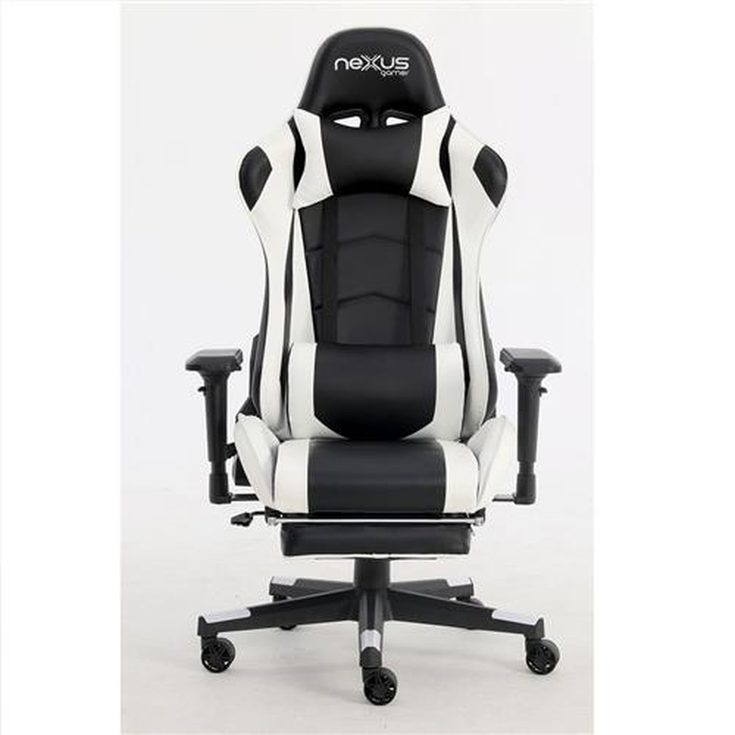 Cadeira Gamer Mod. Scorpion-418 Branco e Preto - Nexus Gamer