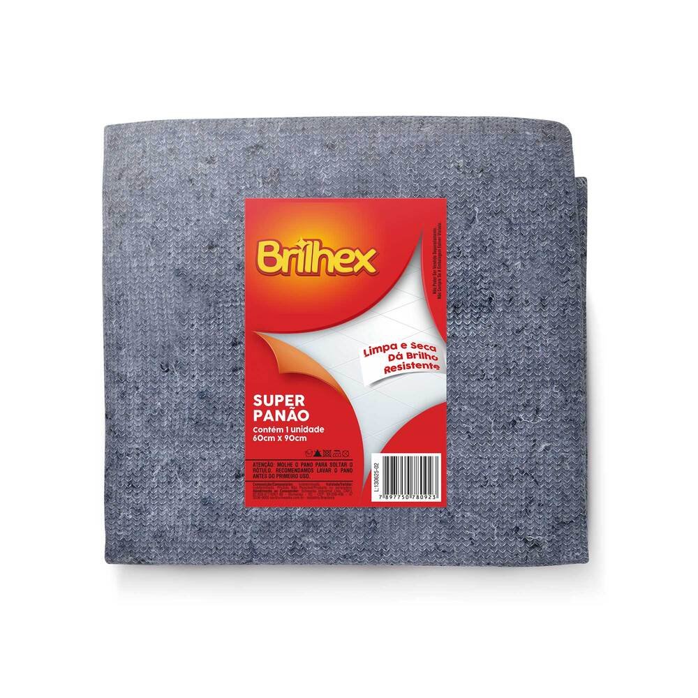 Pano de Piso Super Panao Azul com 1 Unidade 60x90 - Marca Brilhex