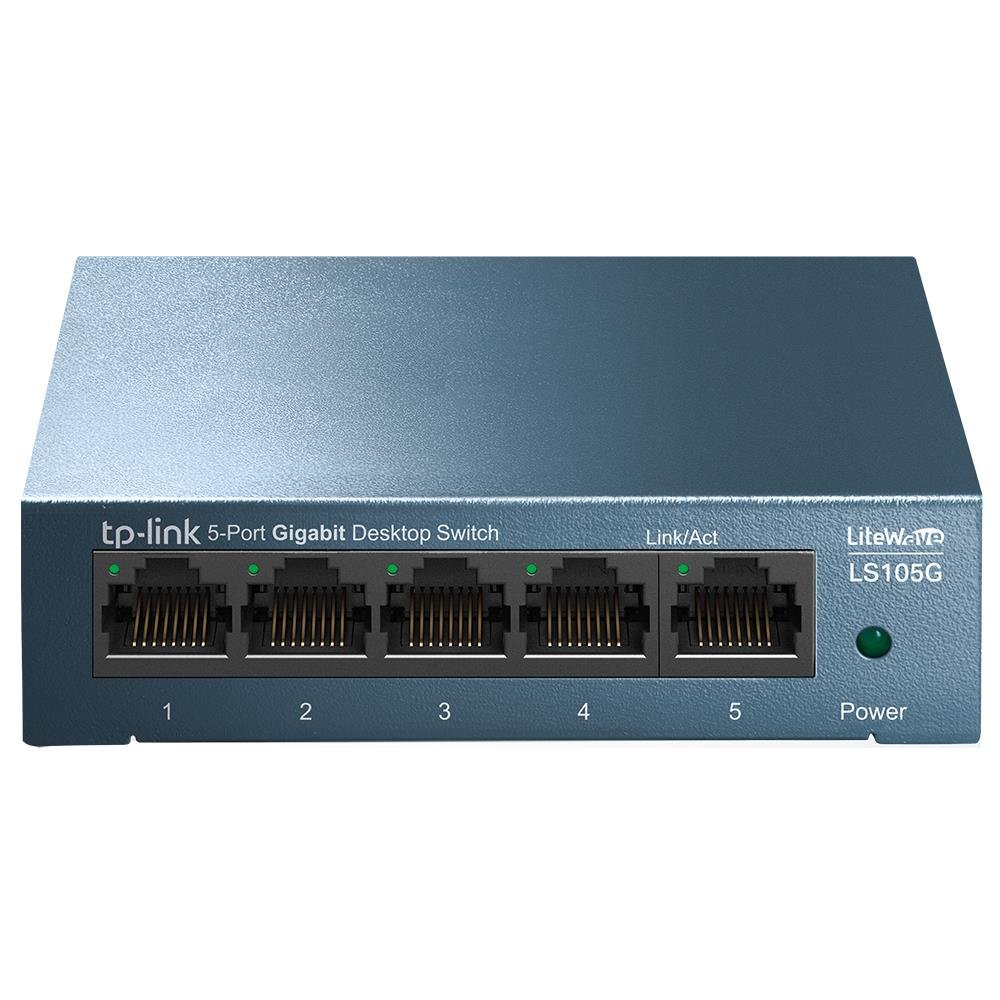 Switch Tp-Link Gigabit Com 5 Portas 10/100/1000Mbps Ls105g