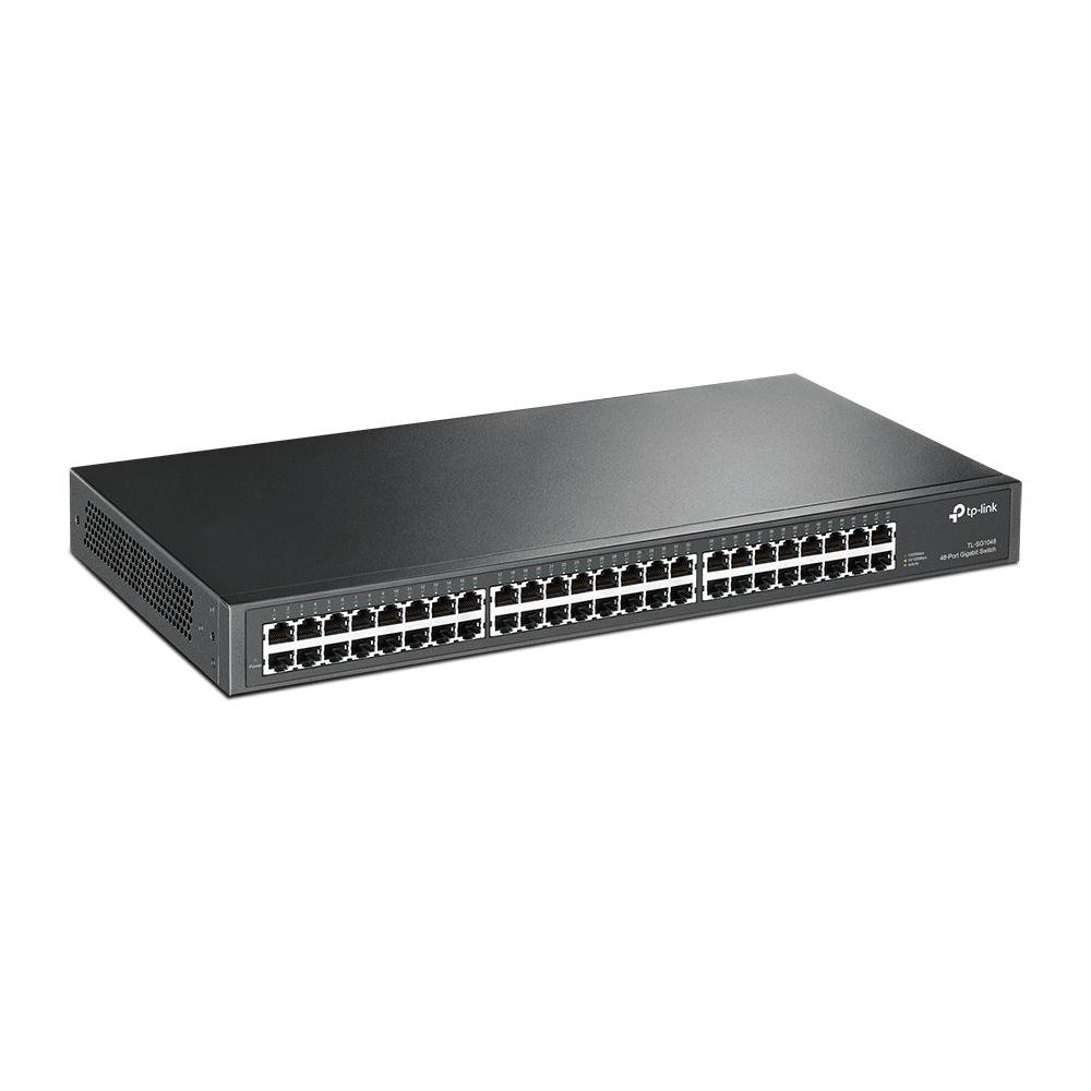 Switch 48 portas TP-Link, Gigabit, 10/100/1000mbps, Montável em Rack, TL-SG1048