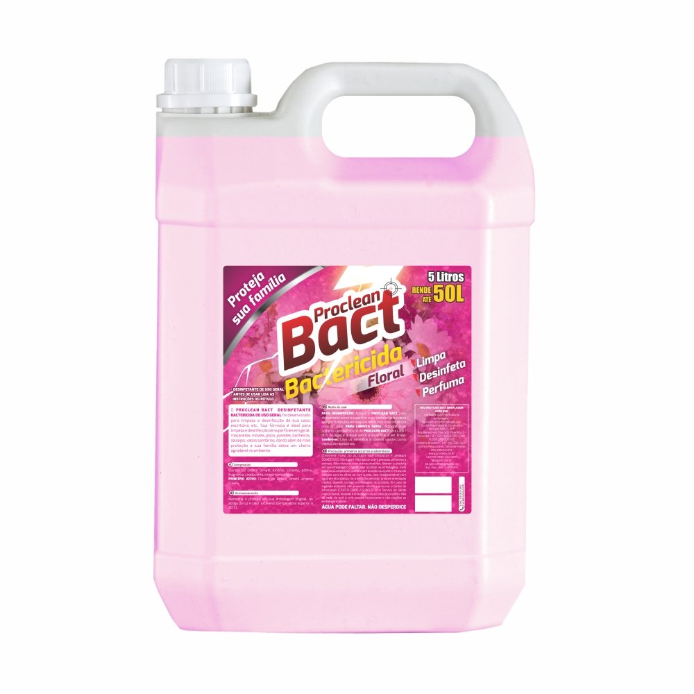Desinfetante Bactericida Floral 5 Litros Proclean