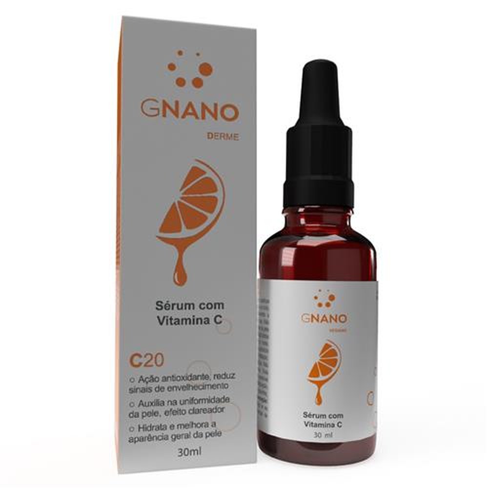Sérum com vitamina C 20% 30ml - Gnano