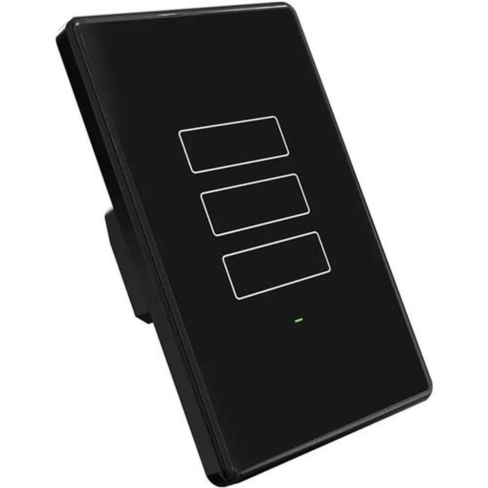 Interruptor Inteligente Wifi 3teclas Preto Agl