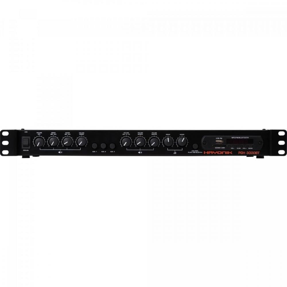 Pré-Amplificador Ambience Line PGH3000 BT Com Gongo Hayonik