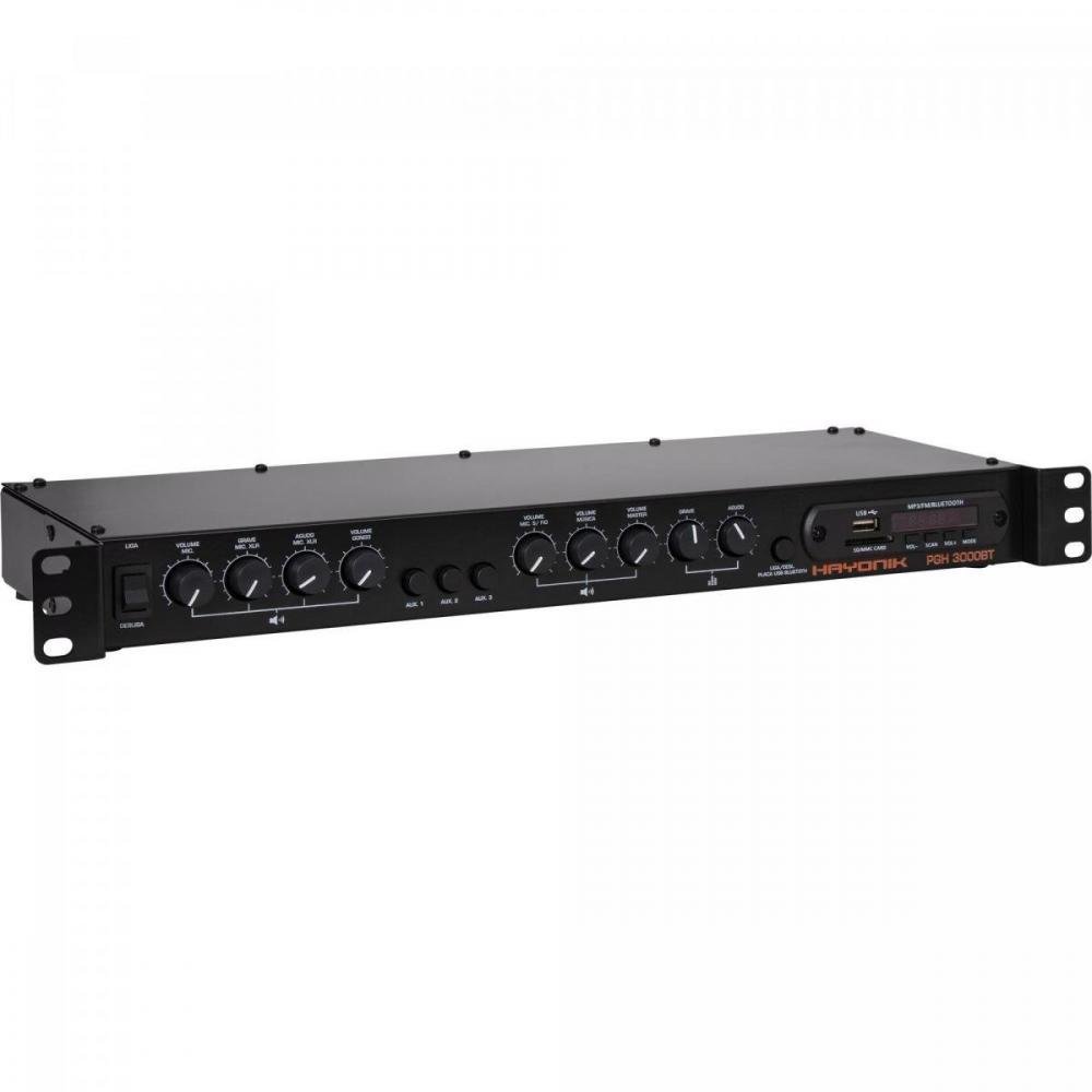 Pré-Amplificador Ambience Line PGH3000 BT Com Gongo Hayonik