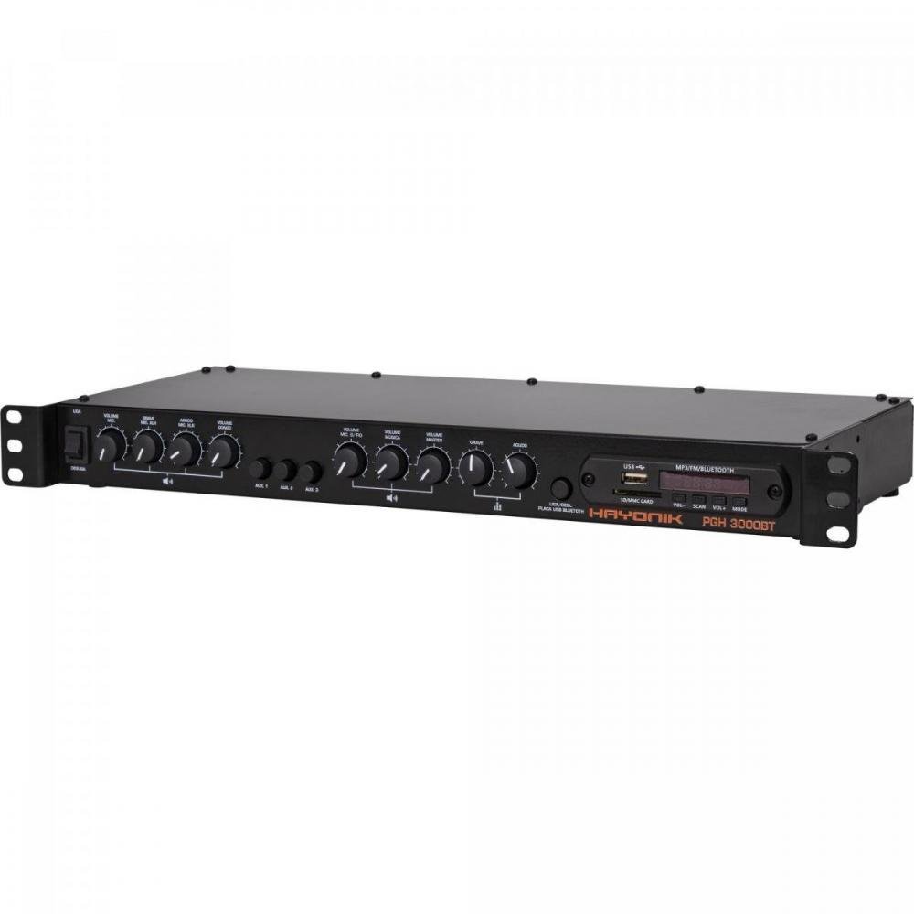 Pré-Amplificador Ambience Line PGH3000 BT Com Gongo Hayonik