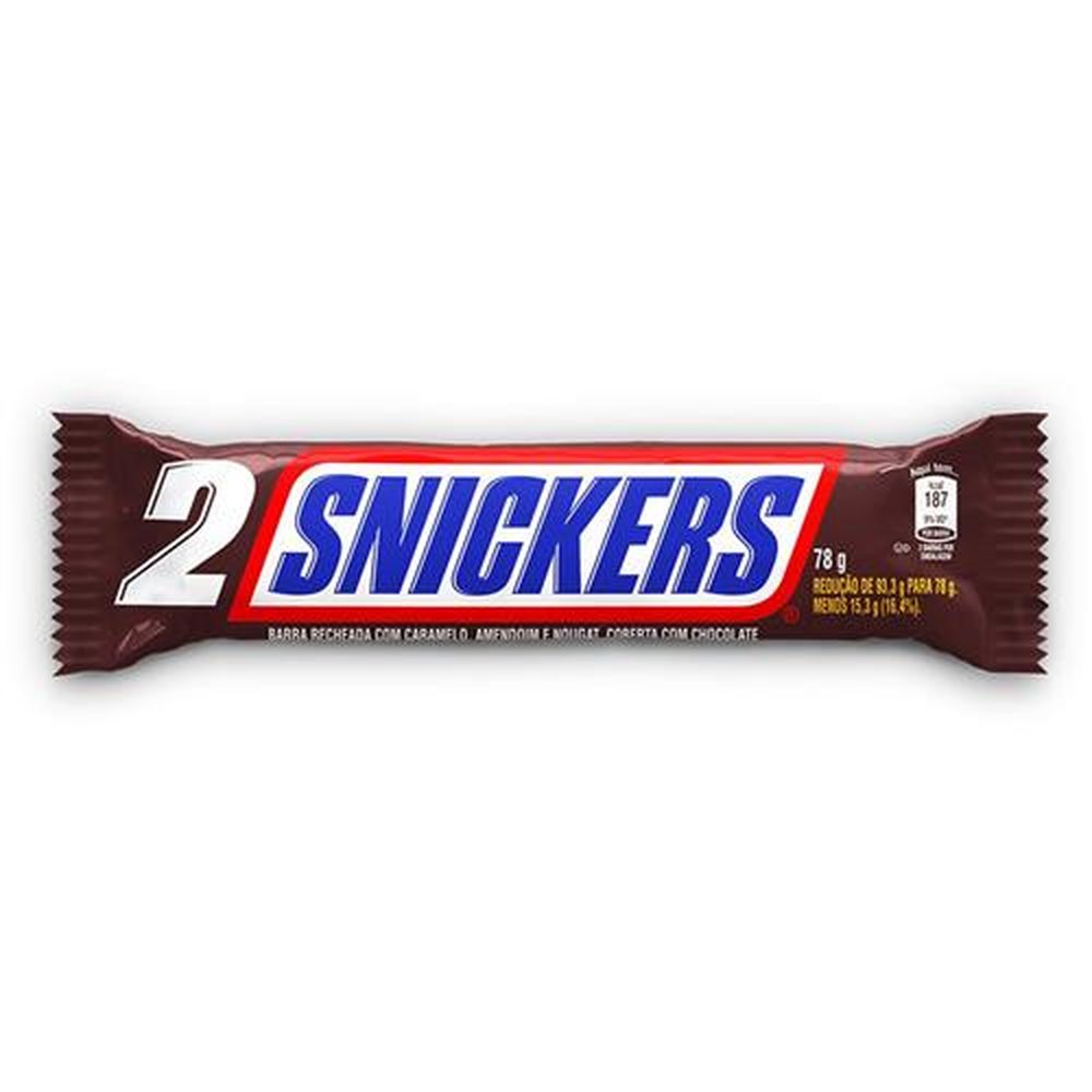 Cx Snickers 2 Barras 18unx78g