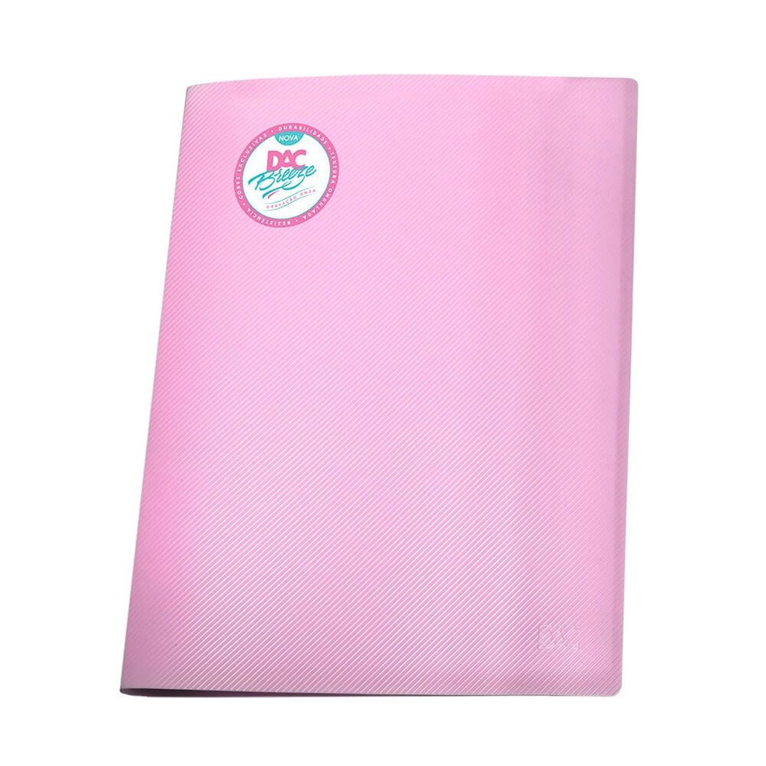 Pasta Catálogo A4 Breeze Rosa Com 10 Envelopes Médios - 808pp-rs Dac