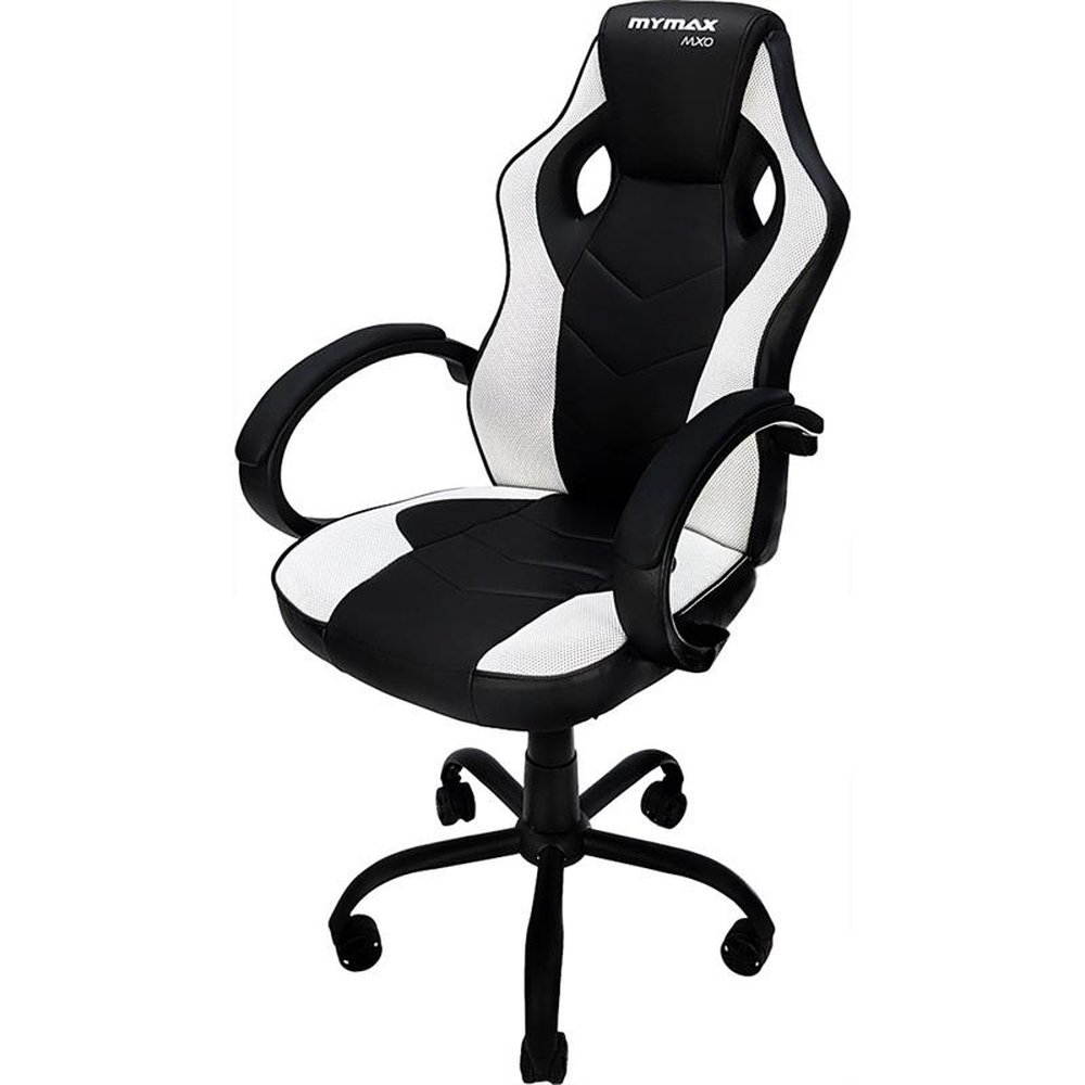 Cadeira Gamer MX0 Giratoria Preto/Branco MYMAX