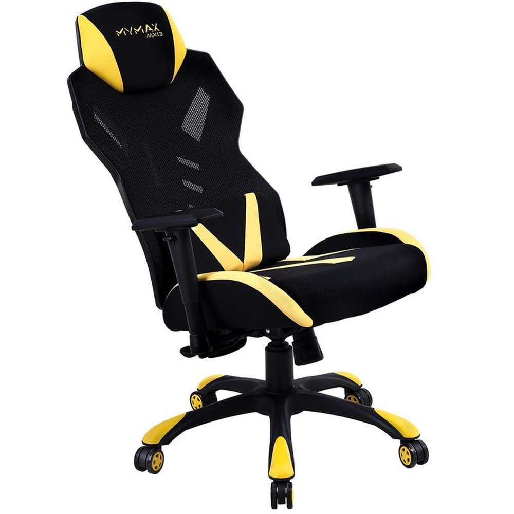 Cadeira Gamer MX13 Giratoria Preto/Amarelo MYMAX