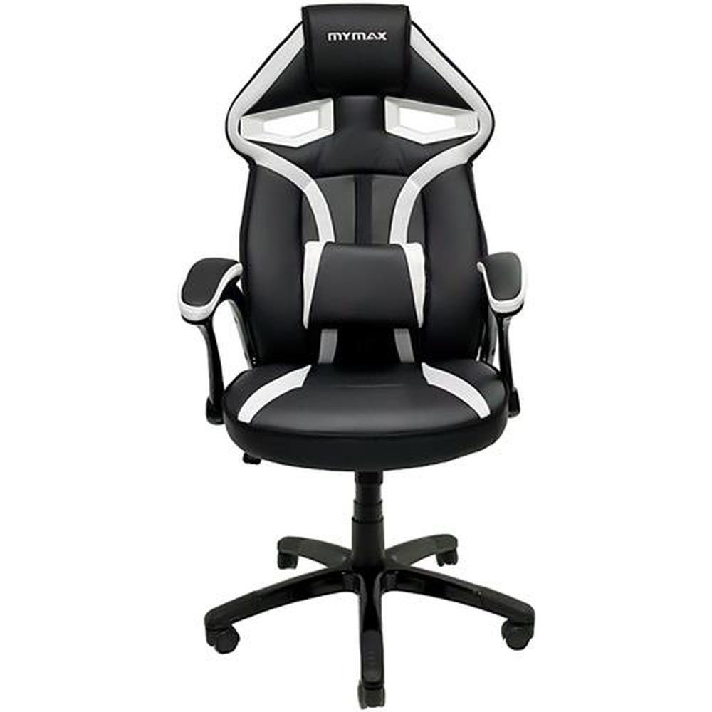 Cadeira Gamer MX1 Giratoria Preto/Branco MYMAX