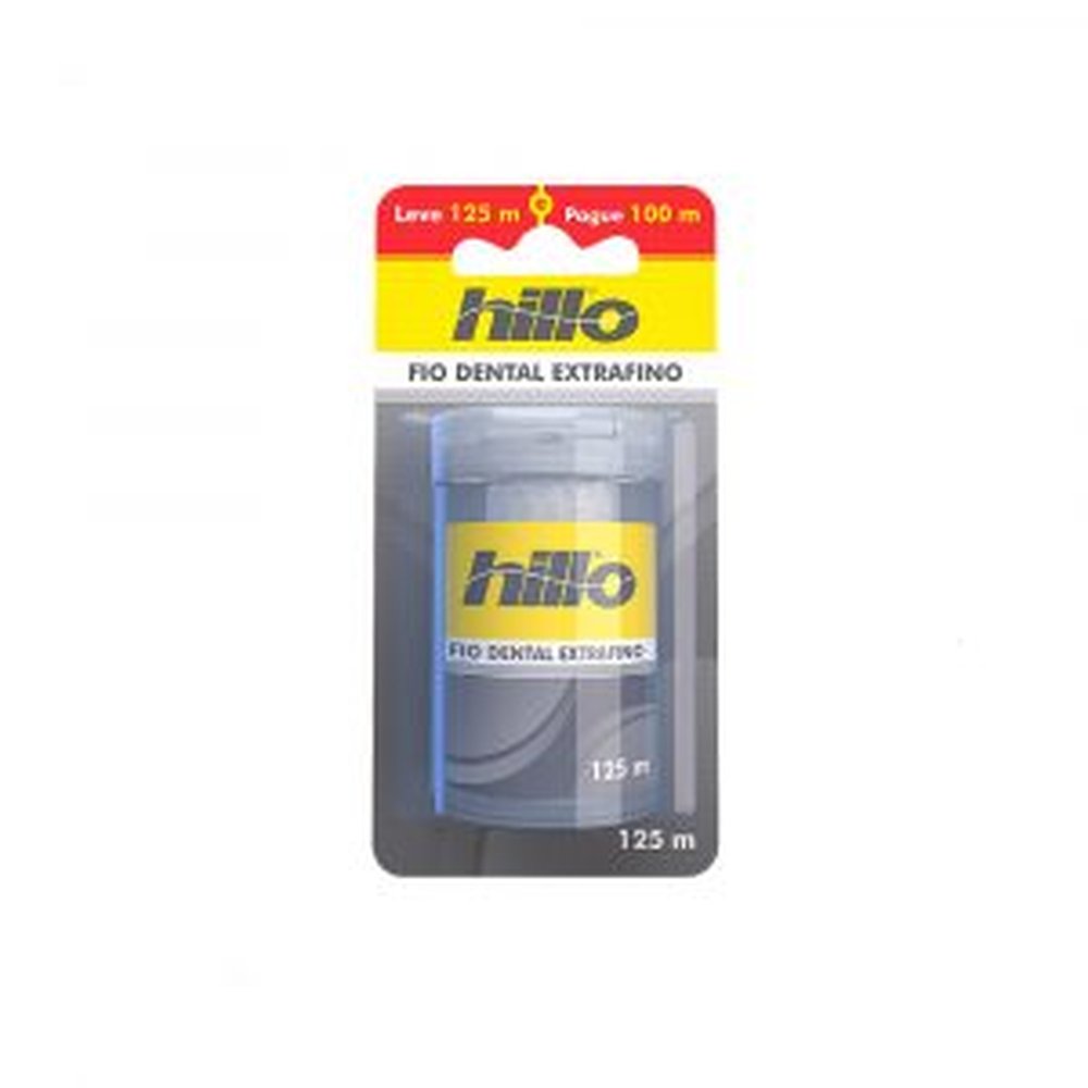 Fio Dental Hillo Extra Fino Leve 125 Pague 100m