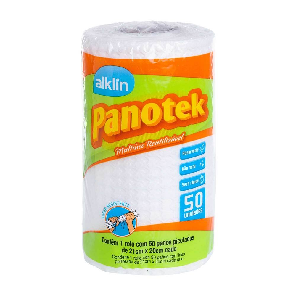 Pano Panotek Bobina 21x20 Com Picote com 50 unidades - Marca Alklin