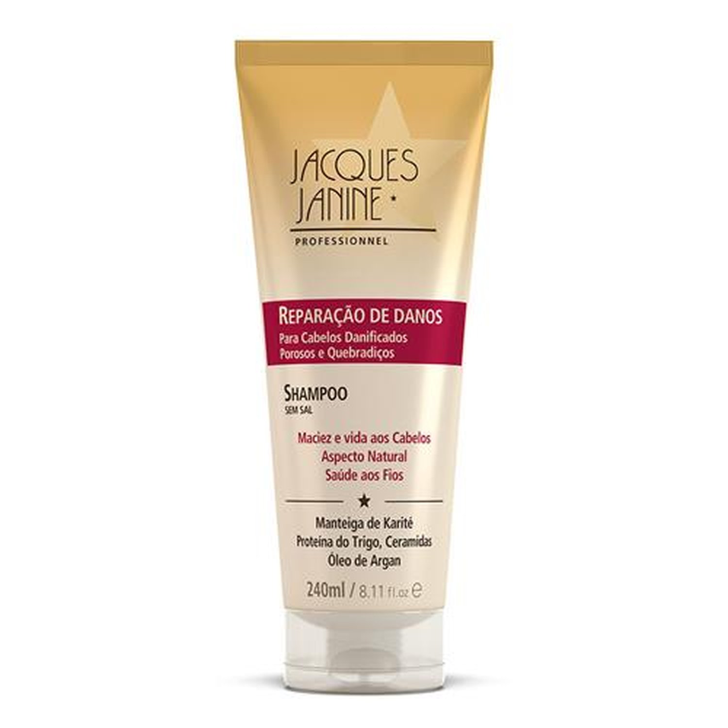 Shampoo Reparação de Danos Jacques Janine Professionnel 240ml