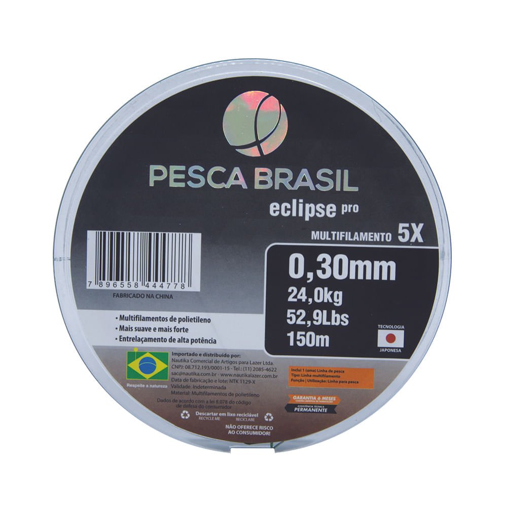 Linha Multi Eclipse - Pro 0,23 Mm Verde Musgo Pesca Brasil